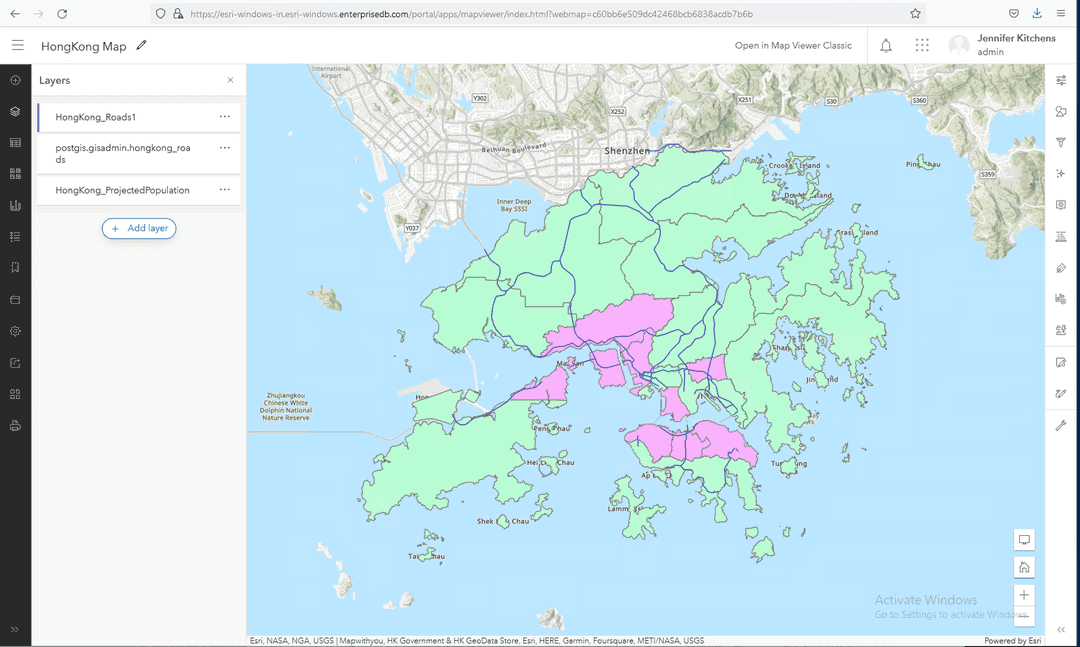 EsriEnterprisePopulationViewinSharedContent